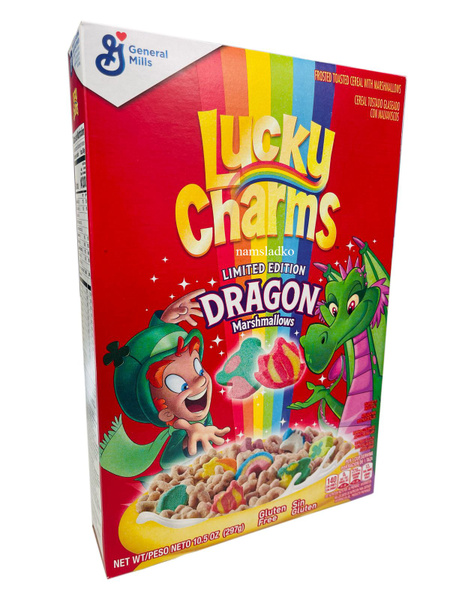 Хлопья Lucky Charms с маршмеллоу 297 гр, Лимитированная версия ...