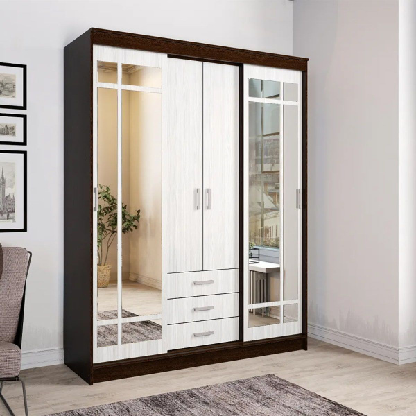 Шкаф-купе Эра ЛОРД__Венге/Лоредо, 170x58x220 см - купить по выгодной ...