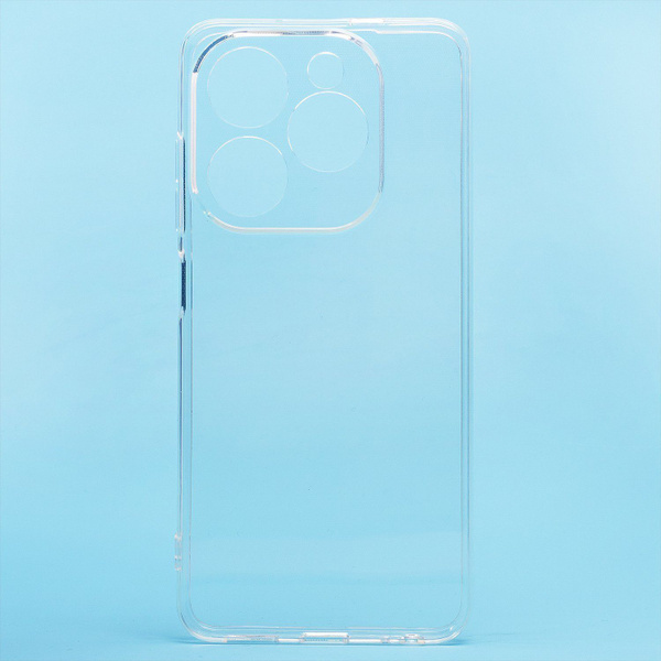 Противоударный прозрачный чехол на TECNO Pop 8, устойчивый к ...