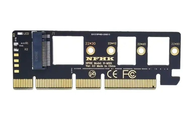 Адаптер NVMe для SSD m.2 в слот PCI-e x4-x16 - купить с доставкой по ...