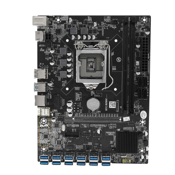 B250C Материнская плата для майнинга BTC + VER010X PCIE Riser 12XPCIE ...