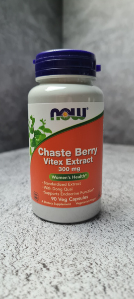 NOW Foods Chaste Berry Vitex Extract 300 mg 90 veg capsules, Экстракт ...