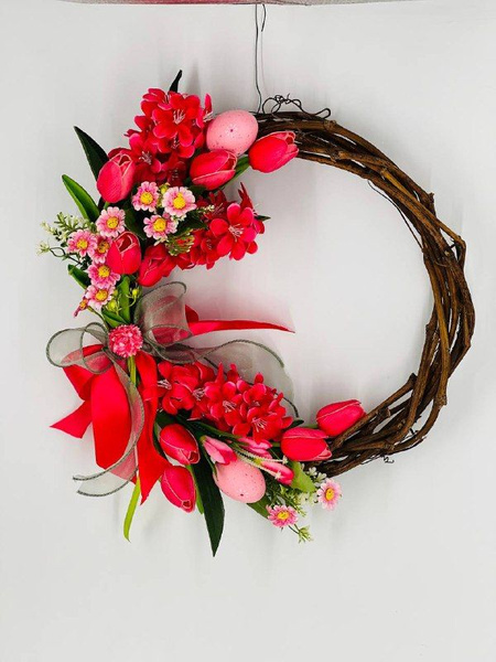 Купить Искусственные цветы на Пасху,пасхальный венок по выгодной цене в ...