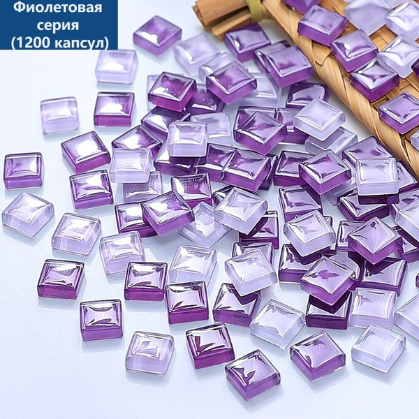 Набор частиц мозаики из цветного стекла, 1200 разных цветов, для ...
