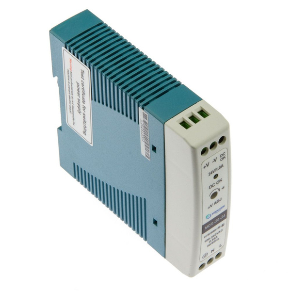 Источники питания на DIN рейку MDR-20-24 AC-DC, 24В, 1А, 20Вт - купить ...