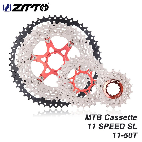 Кассета ZTTO 11 скоростей, 11-50T Wide ratio SL (облегчённая), black ...