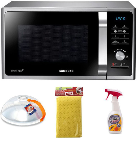 Микроволновая печь Samsung MS23F302TAS + комплект аксессуаров ...