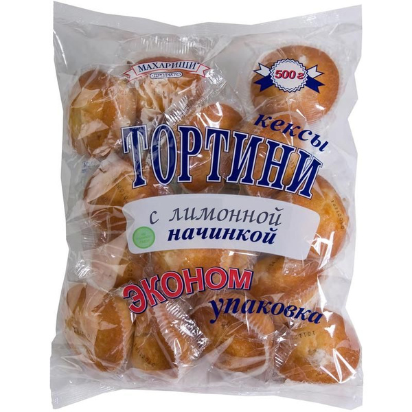 МАХАРИШИ Кексы-тортини, Лимон, 7 штук в упаковке, 500 гр. - купить с ...