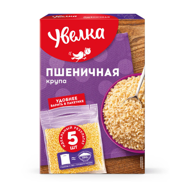 Пшеничная крупа Увелка, в пакетиках для варки, 400 г - купить с ...