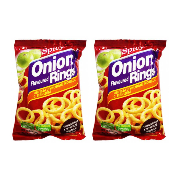Чипсы луковые кольца с перцем Nongshim, 2 шт. по 40 г - купить с ...