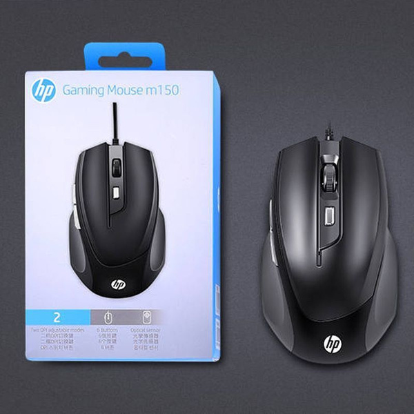 Мышь проводная HP M150, черный матовый - купить по выгодной цене в ...