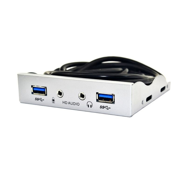 2-портовый дисковод гибких дисков USB3.0 с аудиосистемой на передней ...