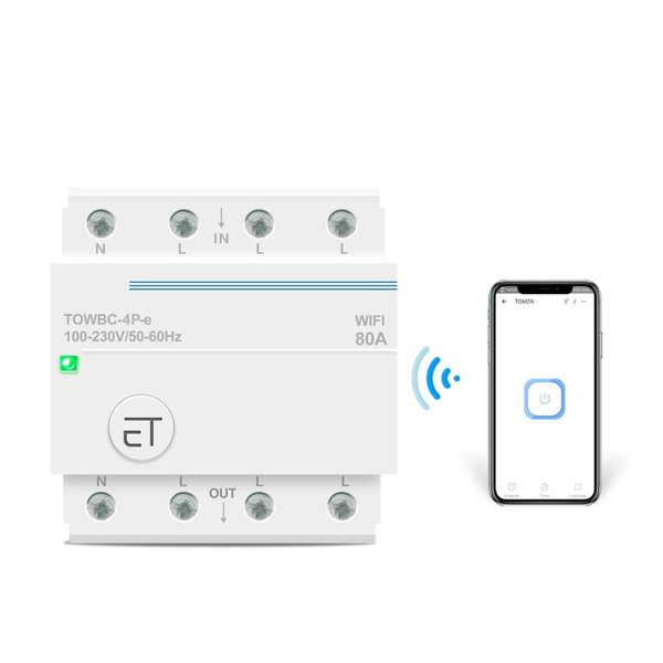 3-фазный автоматический выключатель WIFI на DIN-рейку 80А - купить по ...
