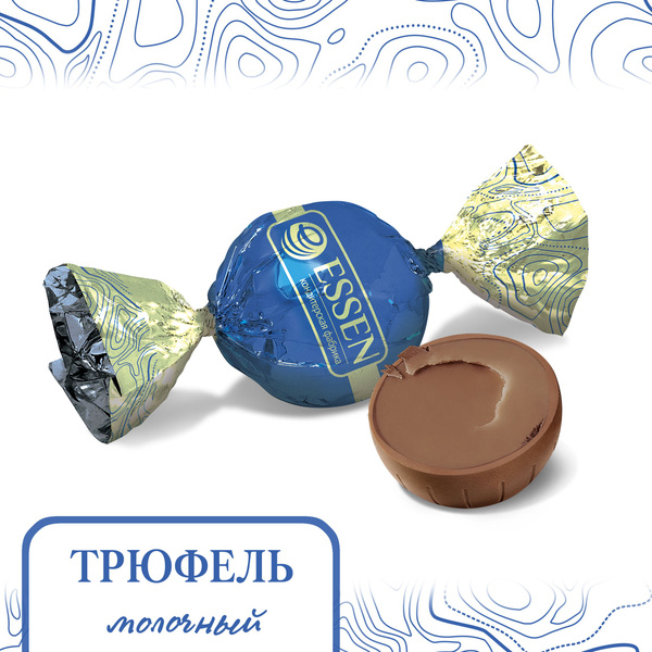 Конфеты шоколадные Трюфель молочный, пакет 500 гр. - купить с доставкой ...