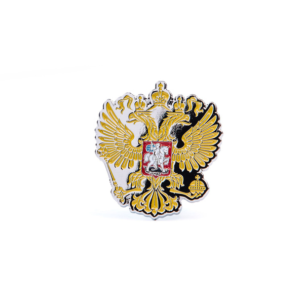 Значок Магнитка Герб России металлический, магнит - купить с доставкой ...