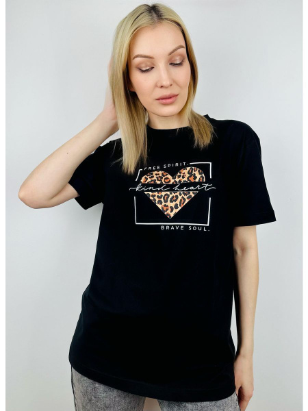 Футболка Я В Теме, размер 56, цвет черный, 75% хлопок, 25% полиэстер ...