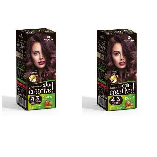Fiona Краска для волос, Creative color, тон 4.3 Тёмная вишня, 2 уп ...