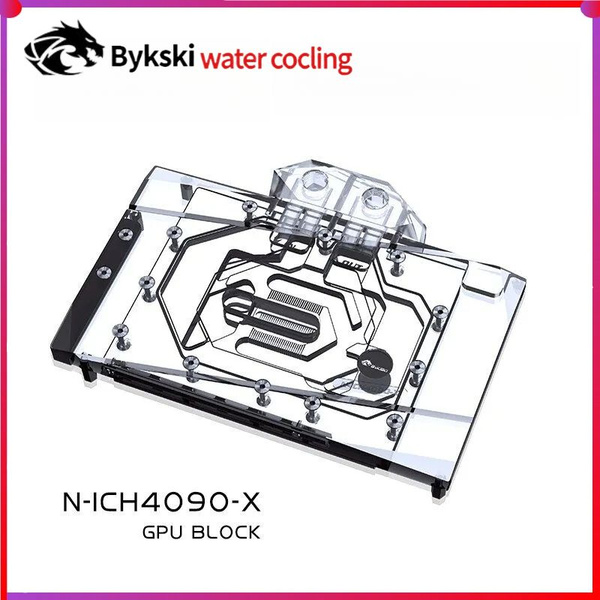 Водяной блок Bykski GPU для видеокарты Inno3D GeForce RTX 4090 Ice ...