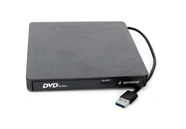 Внешний оптический привод Gembird Black DVD-USB-03 - купить с доставкой ...