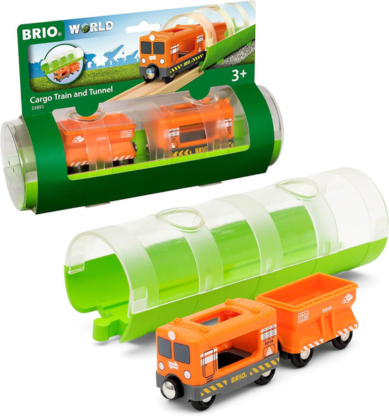 Деревянная железная дорога Brio World - Туннель с грузовым поездом ...