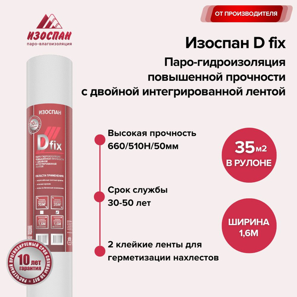 Паро-гидроизоляция повышенной прочности с двойной интегрированной ...