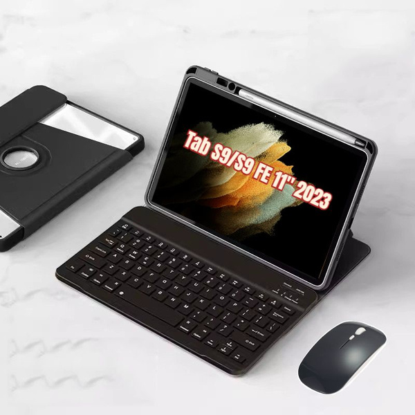 Вращающийся на 360 чехол-клавиатура для Samsung Galaxy Tab S9 11/S9 FE ...