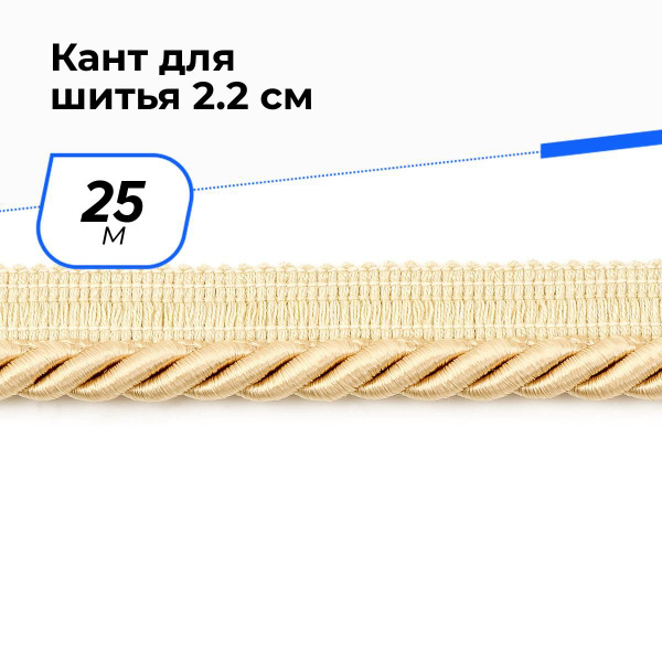 Кант для шитья отделочный мебельный с тесьмой, окантовка для мебели 0.9 ...