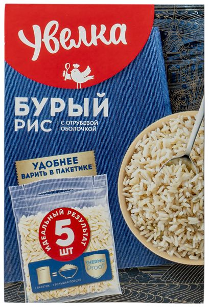 Рис бурый Увелка 5*80 Ресурс кор, 400 г - купить с доставкой по ...