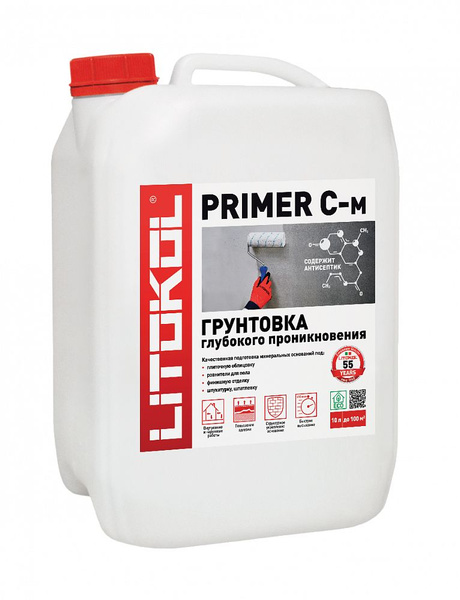 Грунтовка глубокого проникновения LITOKOL PRIMER С - м (10кг) купить на ...