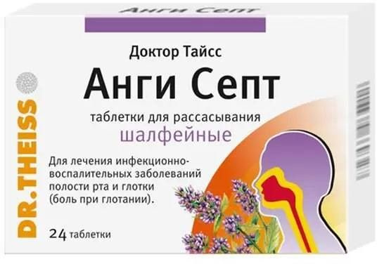 Септ ангин таблетки для рассасывания