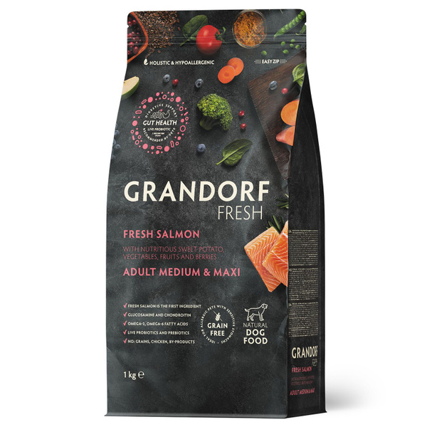Grandorf Fresh Dog Adult MAXI Lamb & Sweet Potato: Ягненок, Индейка и ...