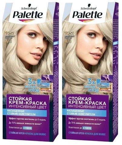 Palette краска для волос 10-2 A10 жемчужный блондин - купить с ...