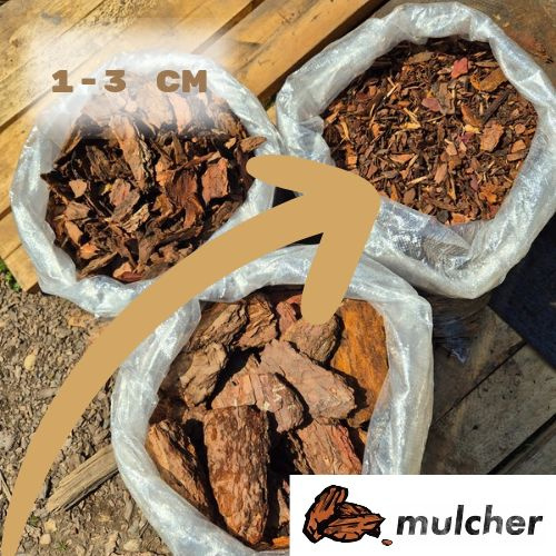 Кора сосны 1-3см 50л MULCHER Садовая мульча - купить по низкой цене в ...