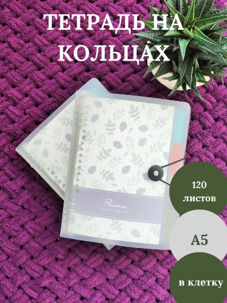 Тетрадь со сменным блоком A5 (14.8 × 21 см), листов: 120 - купить с ...