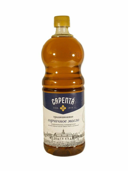 Горчичное масло Сарепта, нерафинированное, коричневое, 0,5 л - 2 шт ...
