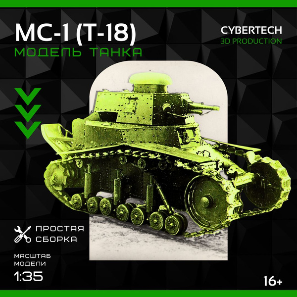 Модель танка МС-1 (Т-18) (1:35) - купить с доставкой по выгодным ценам ...