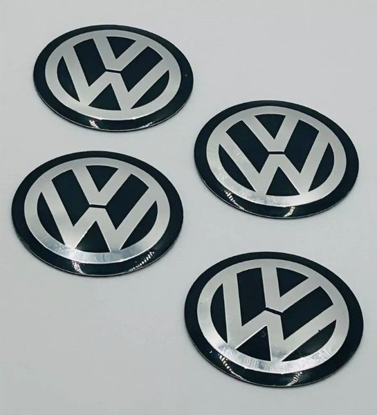 наклейки на колесные диски Volkswagen Алюминий 75мм - купить по ...