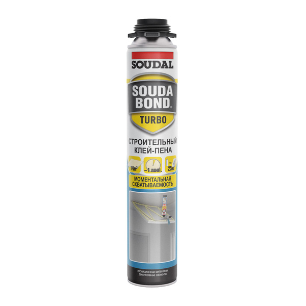 Полиуретановый клей-пена SOUDAL SOUDABOND TURBO 750 мл - купить с ...