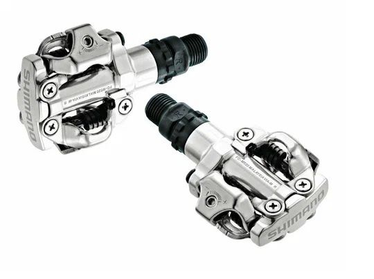 Педали Shimano, M520, с шипами, сереб. - купить с доставкой по выгодным ...