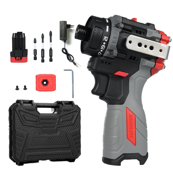 Бесщеточный электрический шуруповерт 16,8 В, с 1 аккумулятором, 45 Нм ...