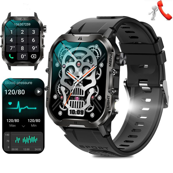 SACOSDING Умные часы D-Наружные смарт часы, 42mm, Черный силикон купить ...
