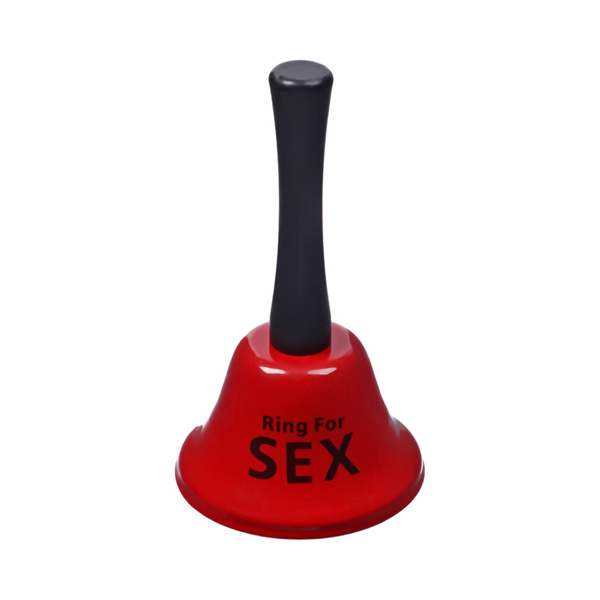 Колокольчик металлический, звонок настольный "Ring for a sex", 13.5 х 7 ...
