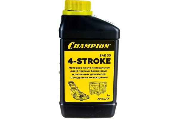 Масло минеральное (1 л; SAE 30) для 4-тактных двигателей Champion ...
