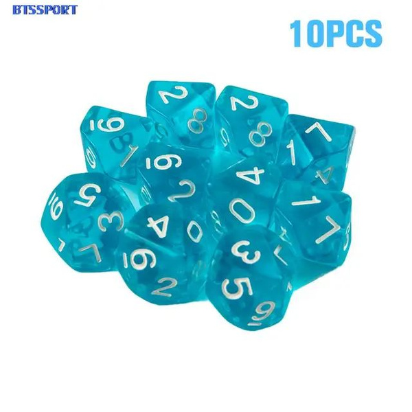 Набор десятигранных кубиков (дайсов) (Д10) / для настольных игр ...