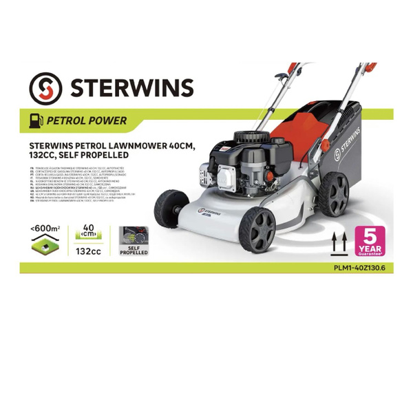 Газонокосилка бензиновая самоходная Sterwins BS300 2.3 л.с. 40 см ...