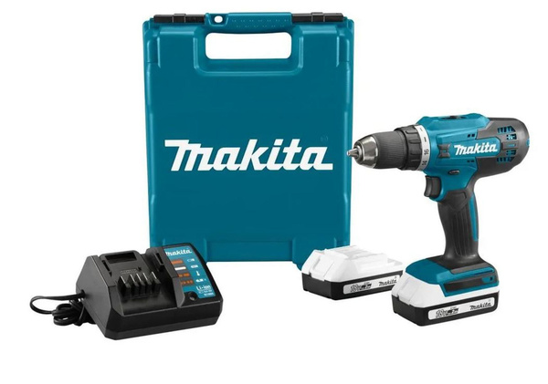 Аккумуляторная дрель-шуруповерт Makita DF488D004 18В G-Series 42Нм (акк ...