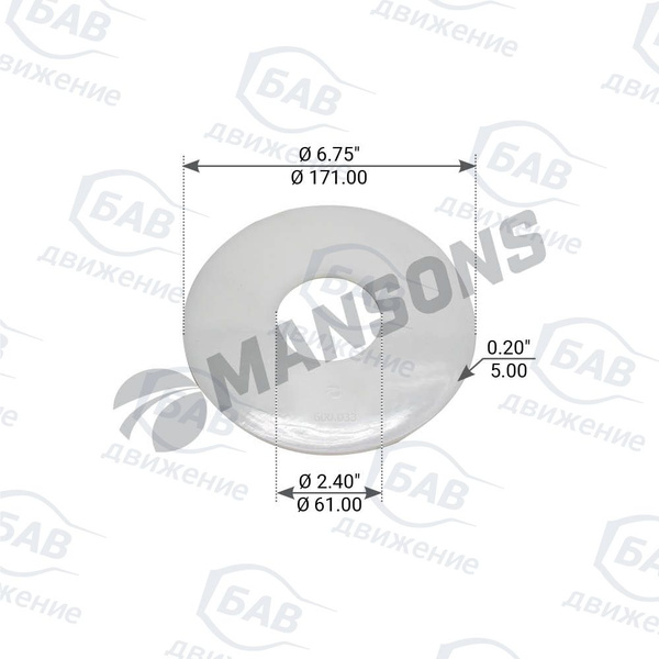 Шайба сайлентблока SAF Intradisc/MB Discos 600.033 MANSONS купить на ...