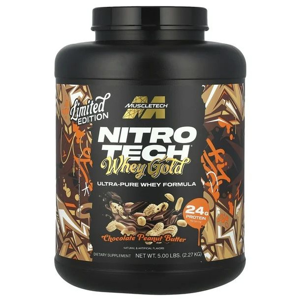 MuscleTech Nitro-Tech Whey Protein, Протеин сывороточный, порошок 2,27 ...