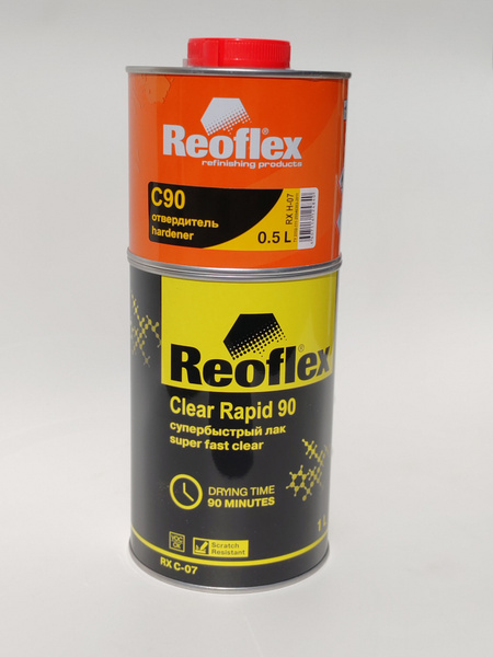 REOFLEX Лак 2К RAPID 90 супербыстрый акриловый 1.0 л. купить на OZON по ...