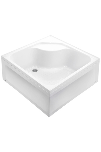 Поддон для душа 90x90 с сифоном Wemor 10000006060 S, акриловый, высота ...